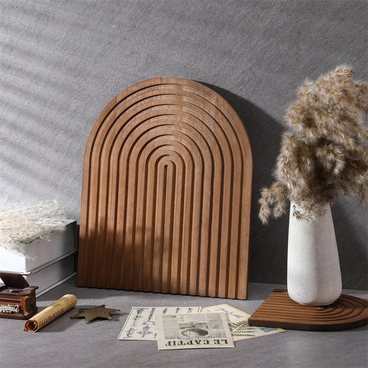 Home Decor - Boho Wooden Wave Arch Cutting Board