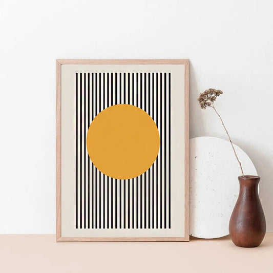 Artwork - Bauhaus: Exhibition Poster Geometric Graphic Wall Art