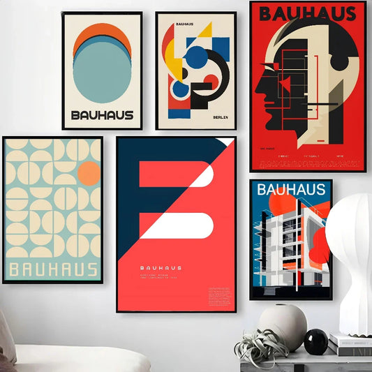 Artwork - Bauhaus Style Abstract Geometric Wall Art