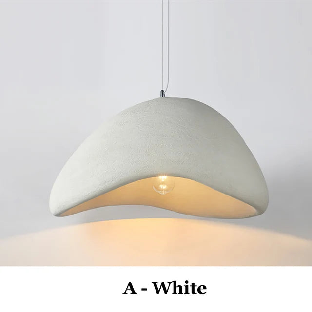 Lighting - Nordic Wabi Sabi Pendant Lamps Dining Room Lighting Modern Living Room Bedroom LED Ceiling Chandelier Loft Lustre Hanging Lights