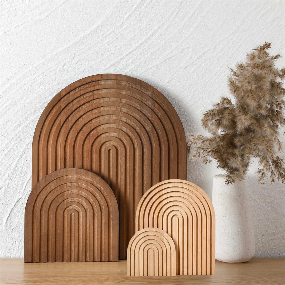 Home Decor - Boho Wooden Wave Arch Cutting Board
