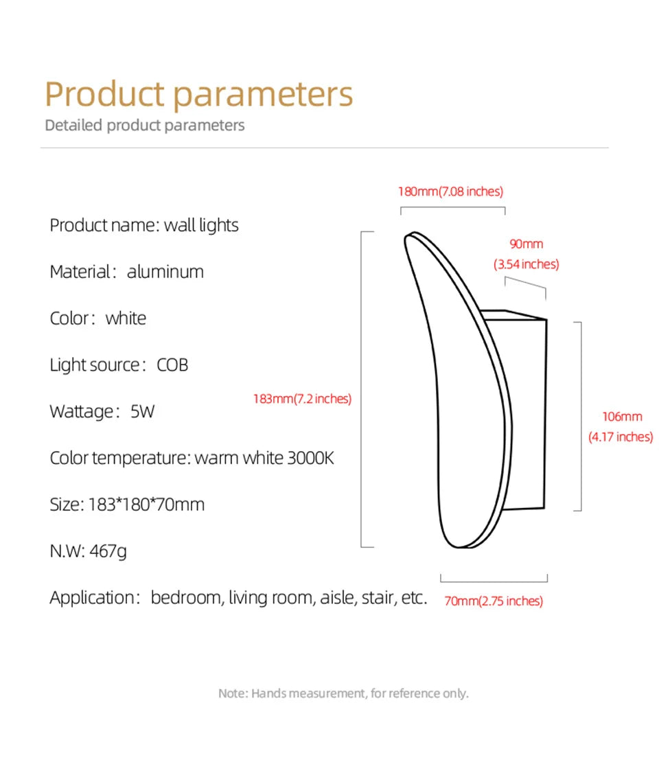Lighting -LED Wall Sconce Light – Modern Decorative Lighting