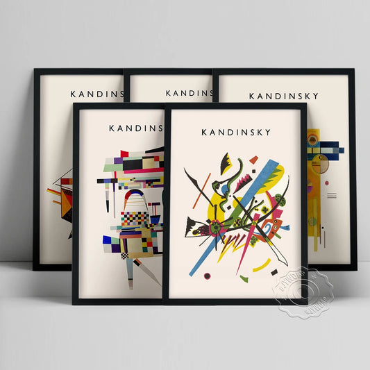 Artwork - Wassily Kandinsky Vintage Exhibition Poster – Abstract Canvas Wall Art Print