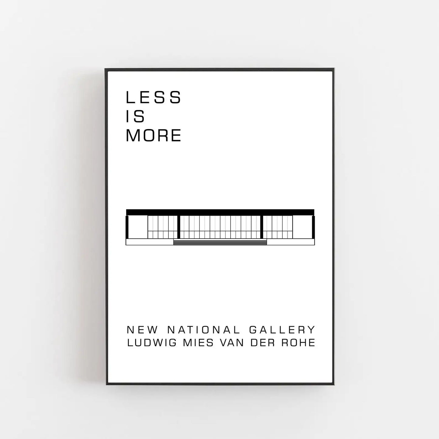 Artwork - Bauhaus Posters – Ludwig Mies van der Rohe Canvas Prints