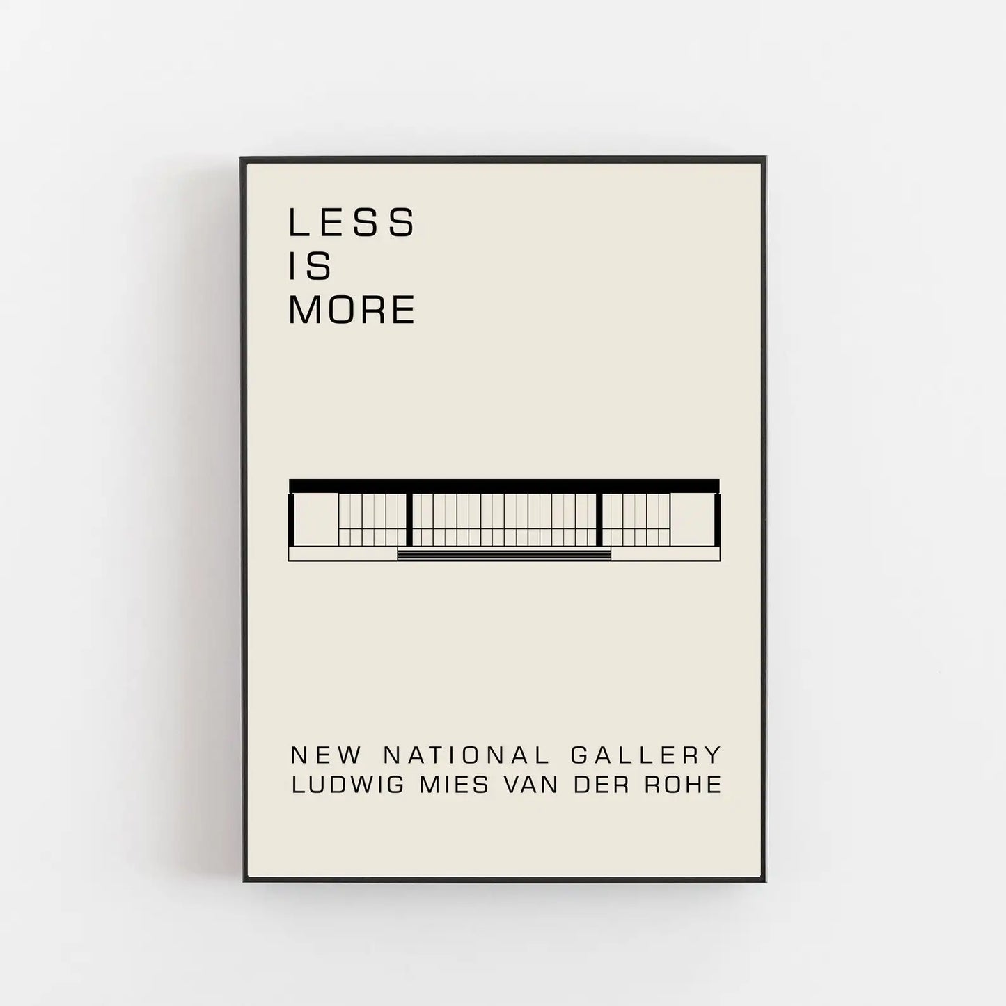 Artwork - Bauhaus Posters – Ludwig Mies van der Rohe Canvas Prints