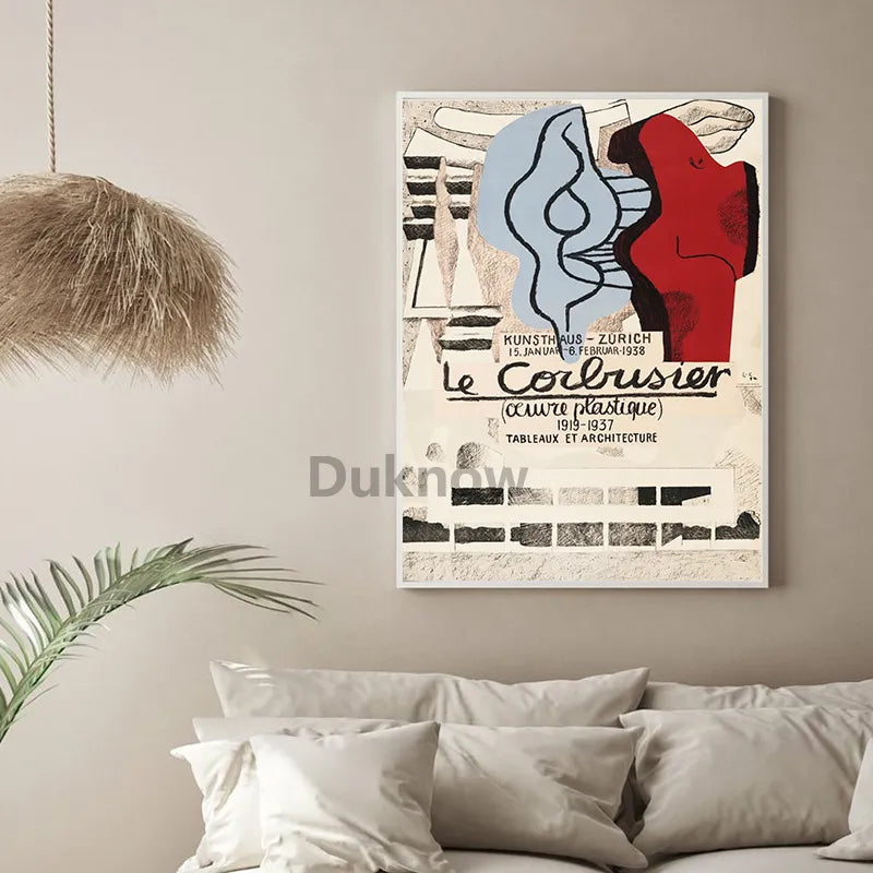 Artwork - Le Corbusier: Exhibition Poster 1954 French Art Museum Wall Art