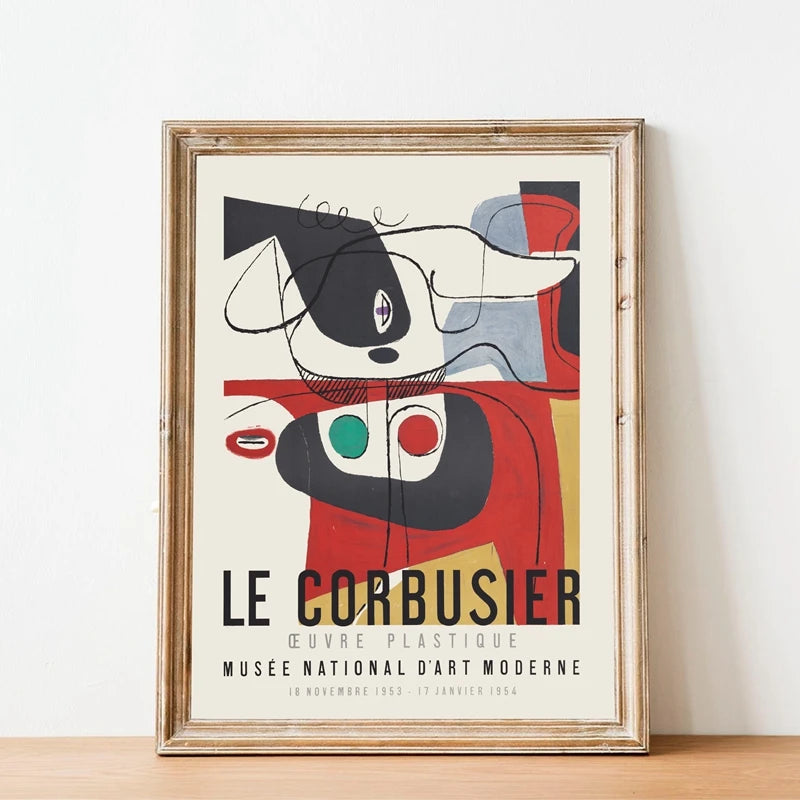 Artwork - Le Corbusier: Exhibition Poster 1954 French Art Museum Wall Art