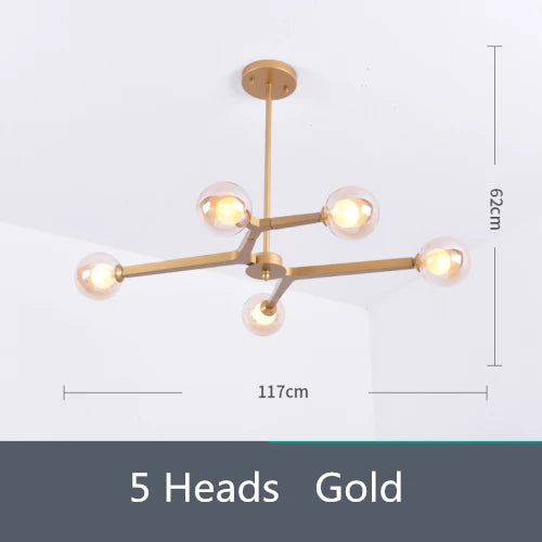 Lighting - Luxury Gold Tree Branch Chandelier