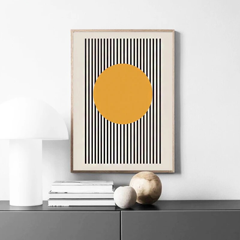 Artwork - Bauhaus: Exhibition Poster Geometric Graphic Wall Art