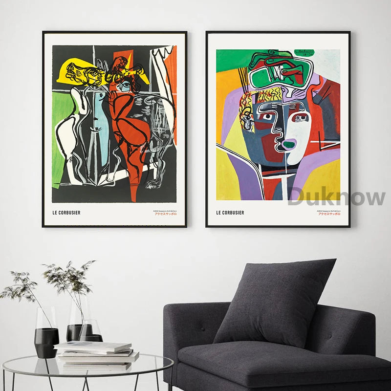 Artwork - Le Corbusier: Exhibition Poster 1954 French Art Museum Wall Art
