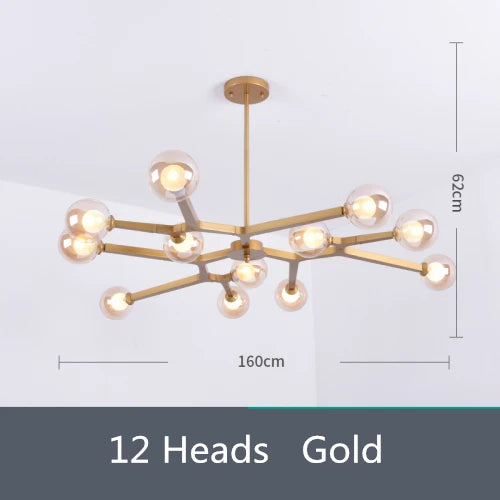 Lighting - Luxury Gold Tree Branch Chandelier