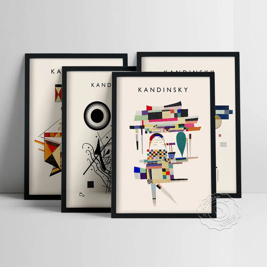 Artwork - Wassily Kandinsky Vintage Exhibition Poster – Abstract Canvas Wall Art Print