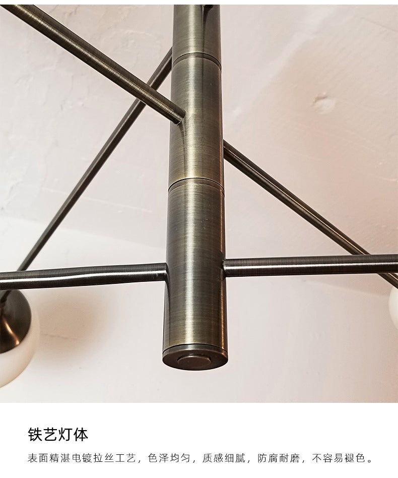 Lighting - Modern Sputnik Chandelier – LED Metal & Glass Globe Ceiling Light