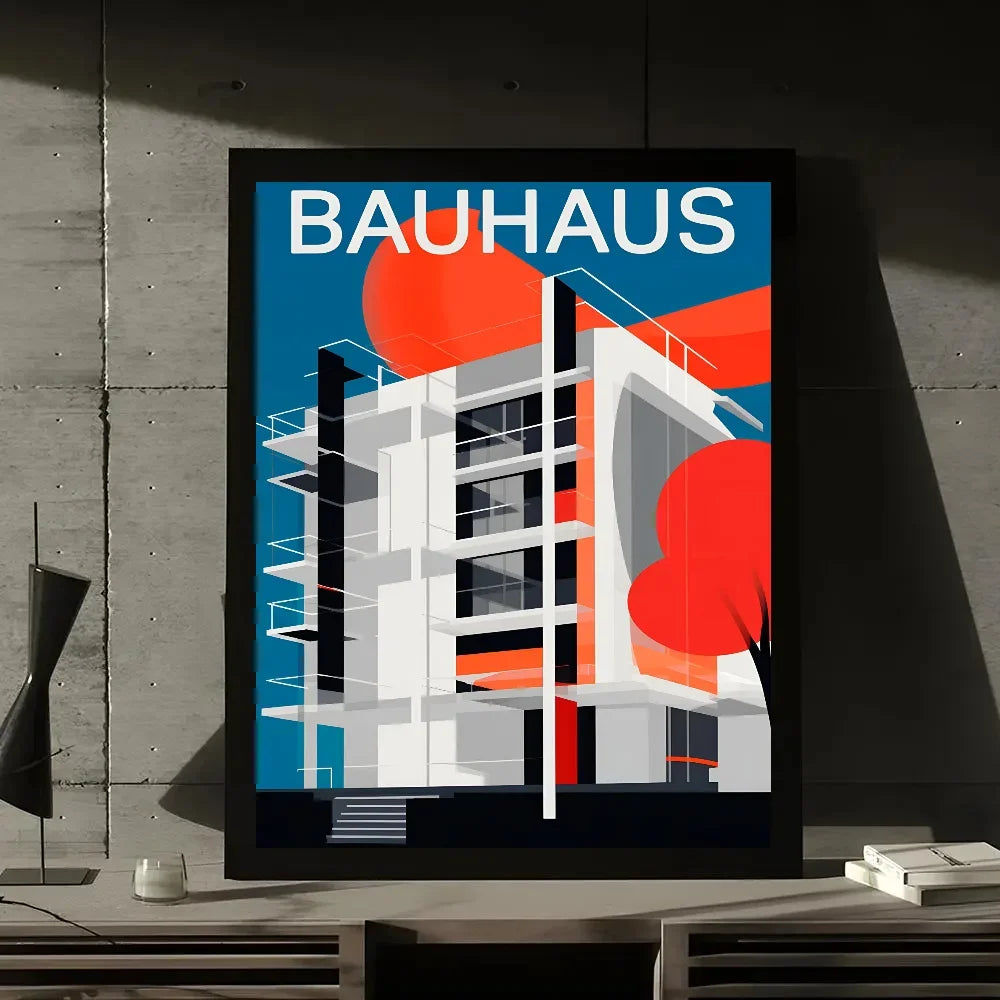 Artwork - Bauhaus Style Abstract Geometric Wall Art
