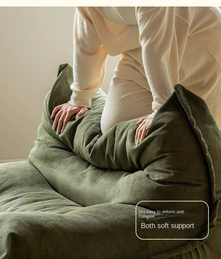 Home Decor - MOMO Lazy Person Sofa Bedroom Balcony Caterpillar Sofa Chair Influencer Small Sofa Lying Single Tatami