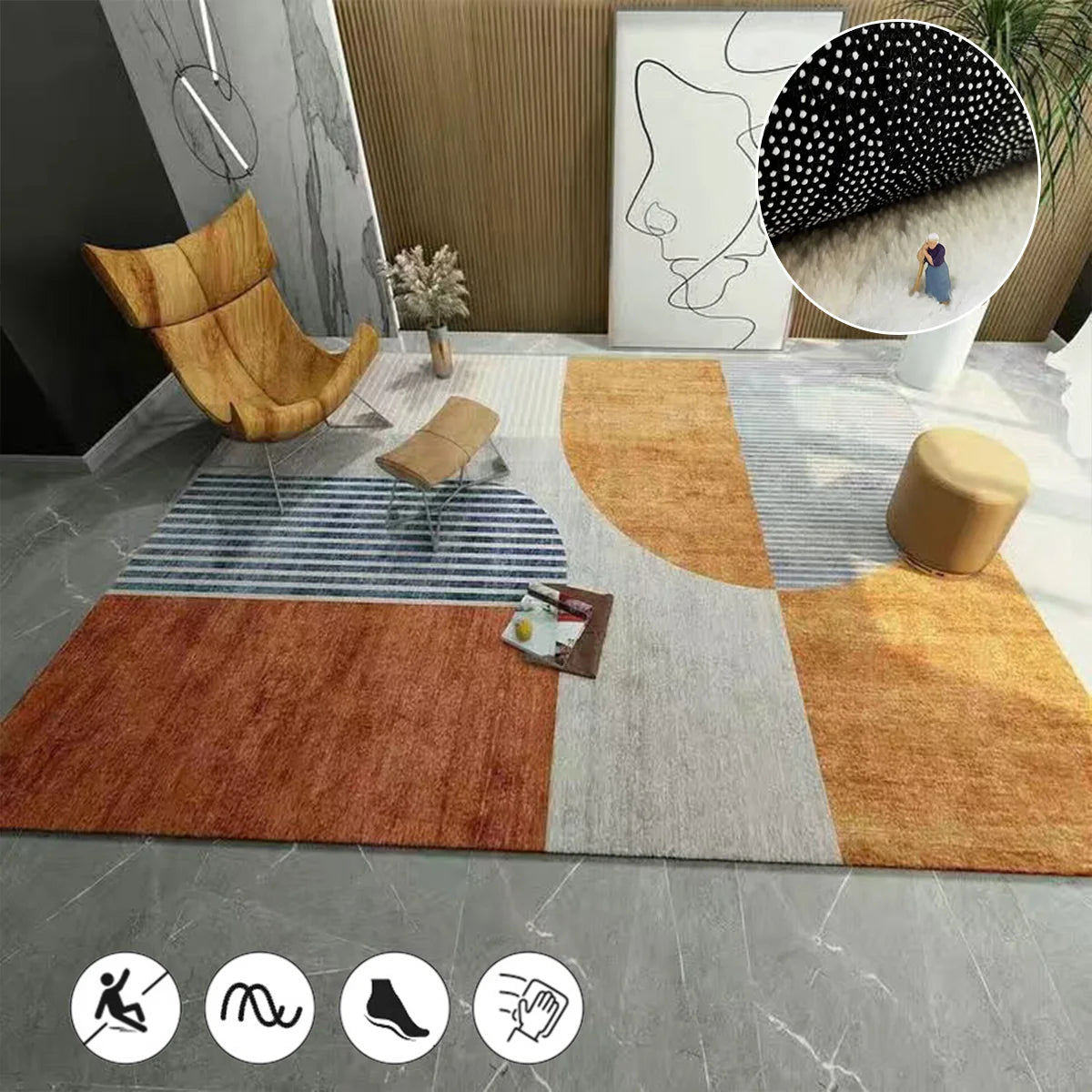 Rug - Modern Minimalist Area Rug