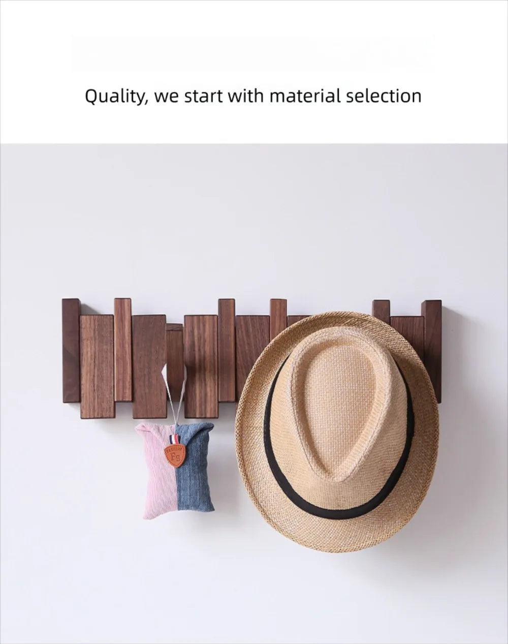 Home Decor - Piano Key Wall Coat Rack