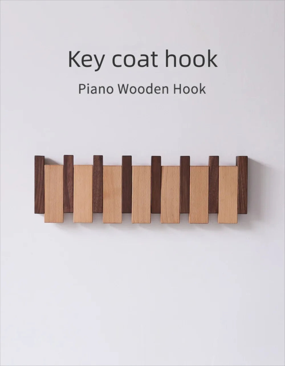Home Decor - Piano Key Wall Coat Rack