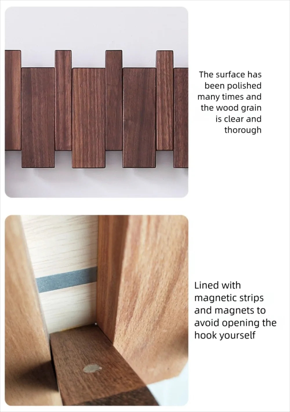 Home Decor - Piano Key Wall Coat Rack