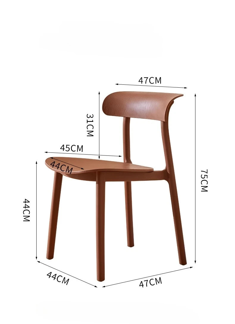 Home Decor - Modern Plastic Dining Chairs – Space-Saving Accent Chairs