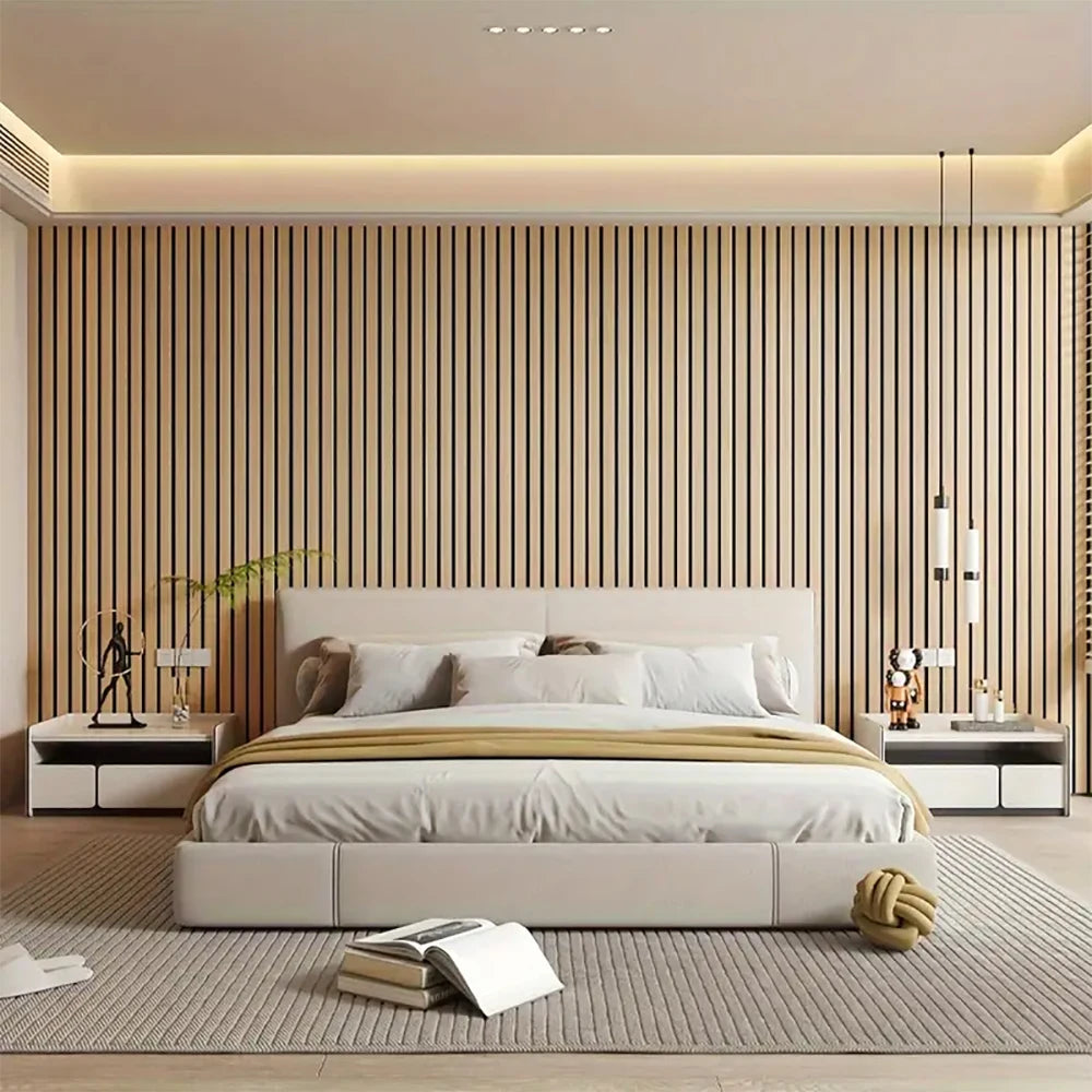 Wallcovering - Modern 3D Grid Wall Panels – Self-Adhesive Waterproof Wallpaper