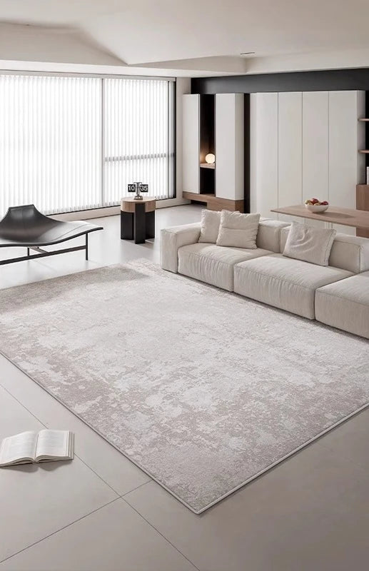 Rug - Modern Scandi Area Rug, Spill-Proof Easy Clean Carpet for Living Room and Bedroom, Plush Sofa Mat with Non-Slip Backing