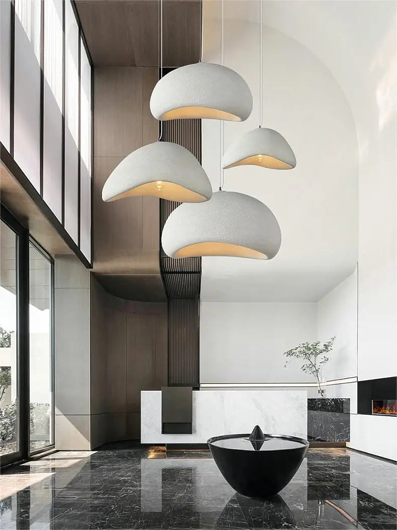 Lighting - Nordic Wabi Sabi Pendant Lamps Dining Room Lighting Modern Living Room Bedroom LED Ceiling Chandelier Loft Lustre Hanging Lights