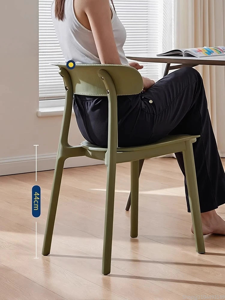 Home Decor - Modern Plastic Dining Chairs – Space-Saving Accent Chairs