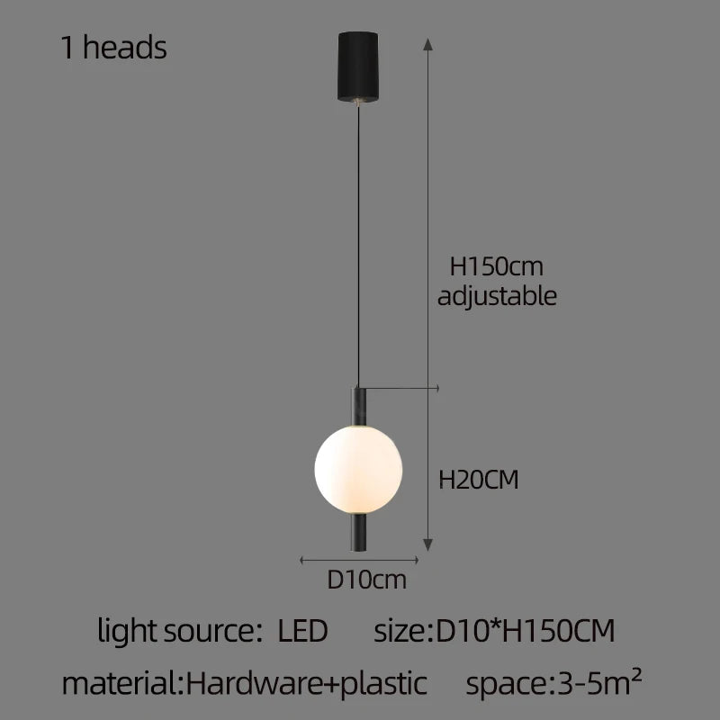 Lighting - Globe Chandelier Designer Villa Living Room Dining Table Apartment Hanging Lamps Nordic Modern Attic Double Staircase Pendant