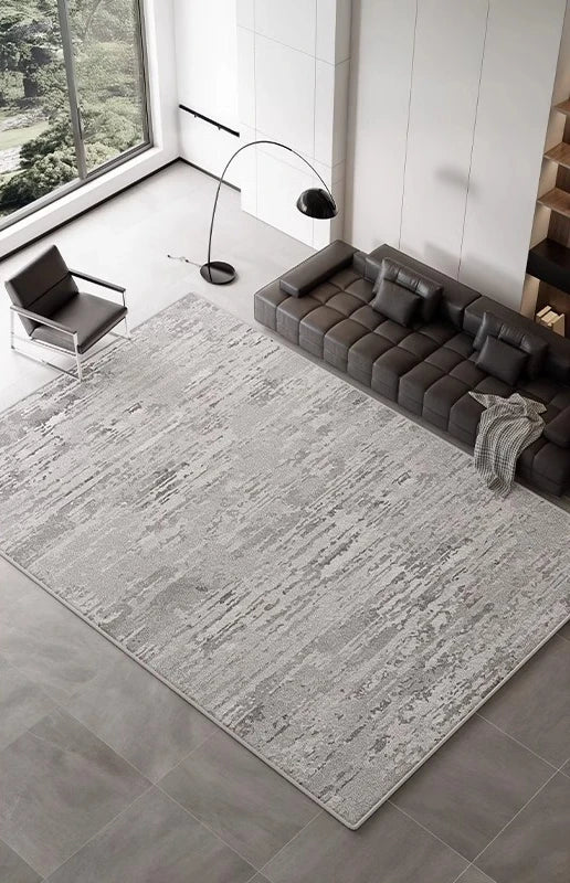 Rug - Modern Scandi Area Rug, Spill-Proof Easy Clean Carpet for Living Room and Bedroom, Plush Sofa Mat with Non-Slip Backing