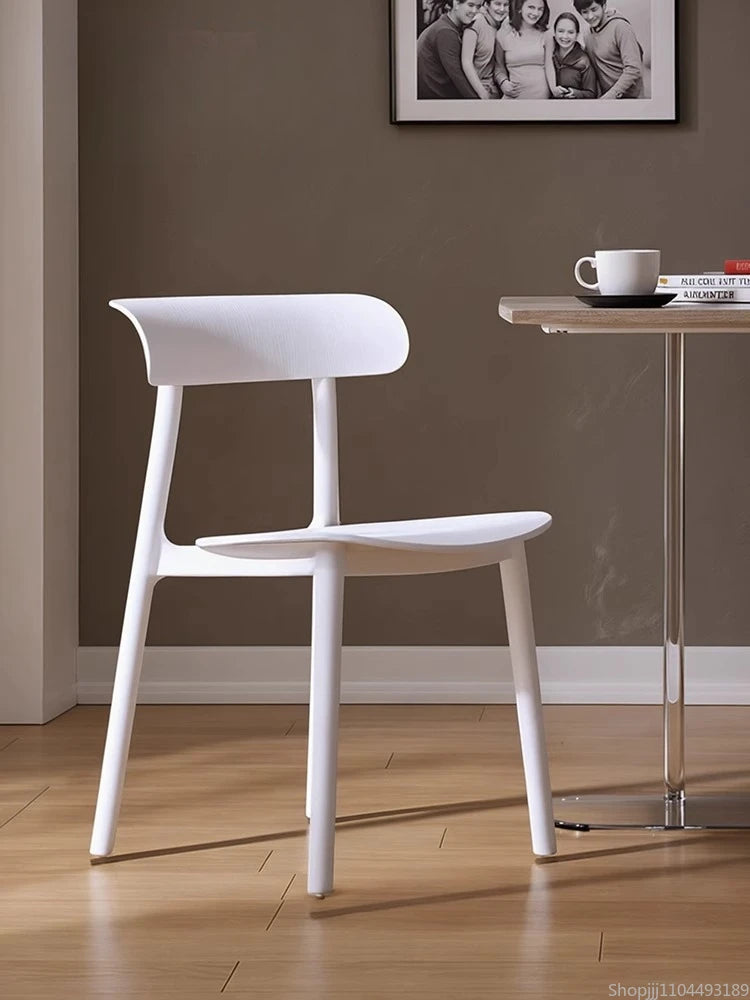 Home Decor - Modern Plastic Dining Chairs – Space-Saving Accent Chairs