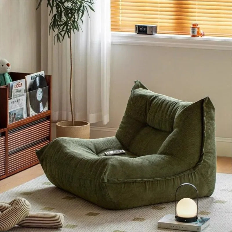 Home Decor - MOMO Lazy Person Sofa Bedroom Balcony Caterpillar Sofa Chair Influencer Small Sofa Lying Single Tatami