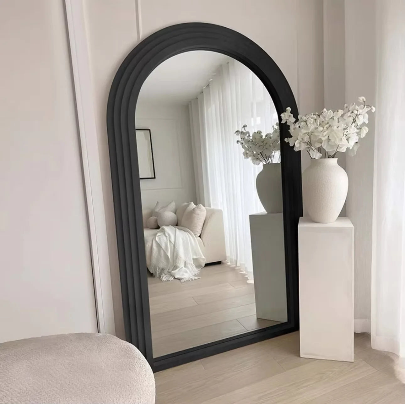 Home Decor - Mirror Large Arch Full-Length – Solid Wood Frame