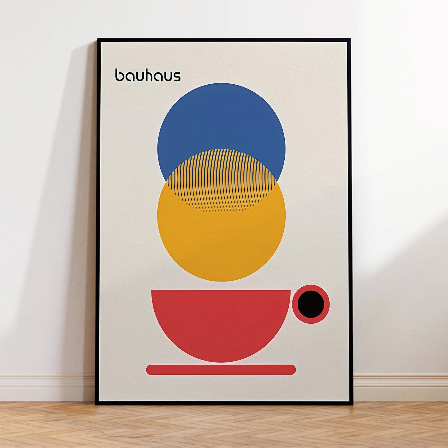 Artwork - Modern Bauhaus Coffee Abstract Wall Art