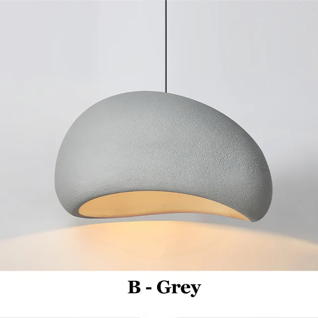 Lighting - Nordic Wabi Sabi Pendant Lamps Dining Room Lighting Modern Living Room Bedroom LED Ceiling Chandelier Loft Lustre Hanging Lights