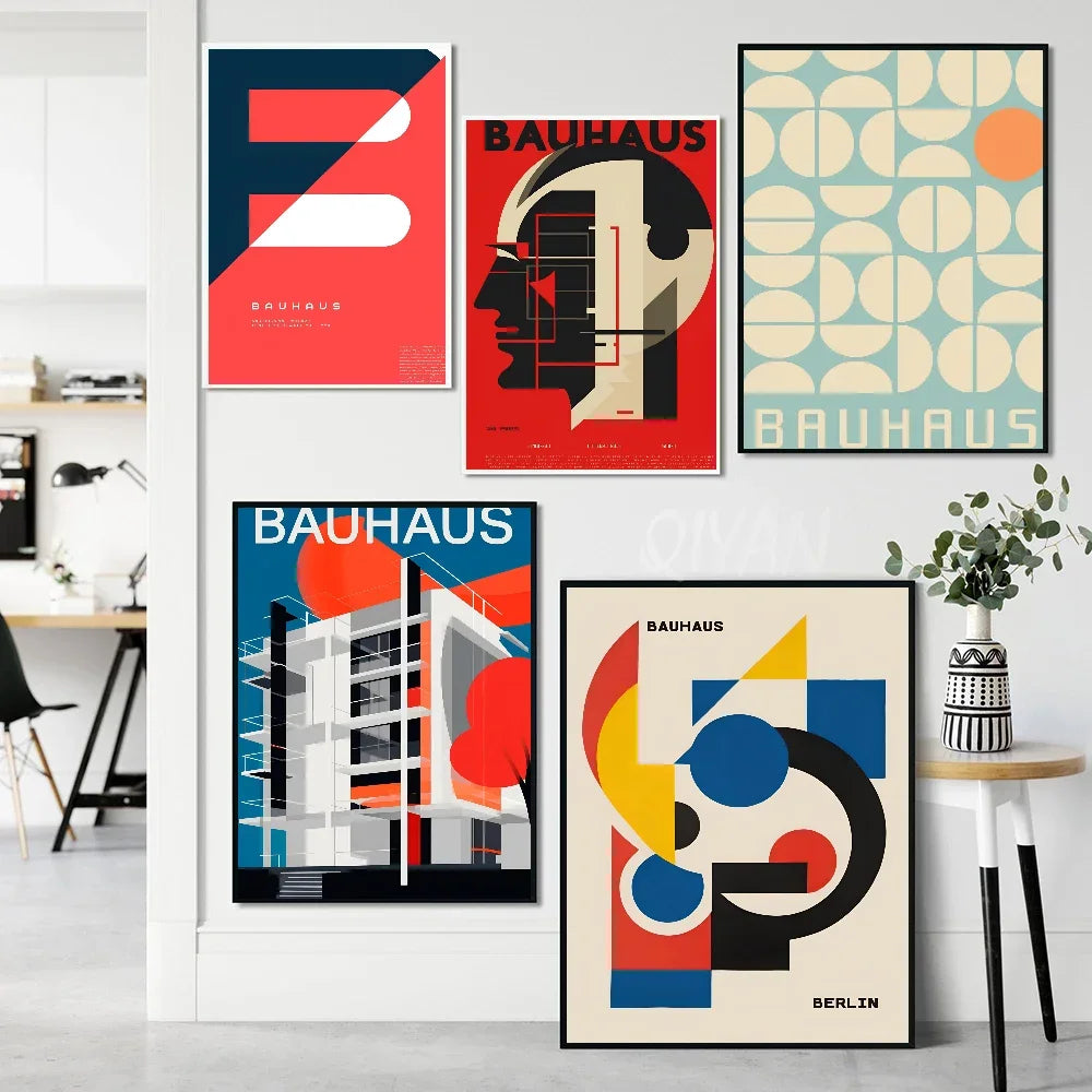 Artwork - Bauhaus Style Abstract Geometric Wall Art