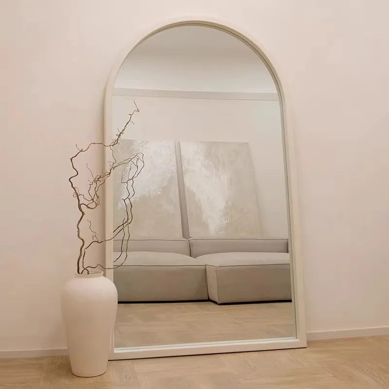 Home Decor - Mirror French Style Full‑Length — Wooden Arched Frame Home Decor