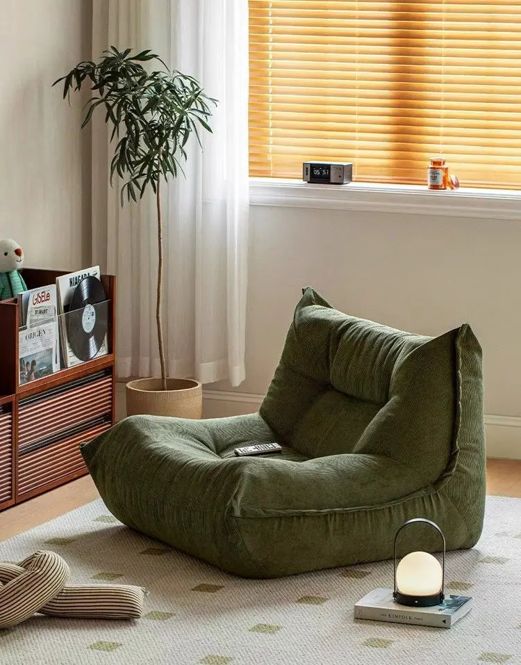 Home Decor - MOMO Lazy Person Sofa Bedroom Balcony Caterpillar Sofa Chair Influencer Small Sofa Lying Single Tatami