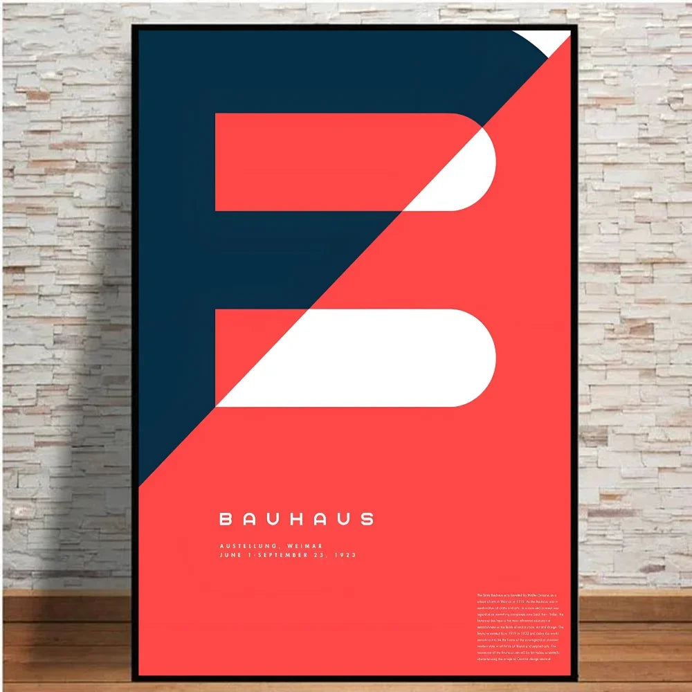 Artwork - Bauhaus Style Abstract Geometric Wall Art