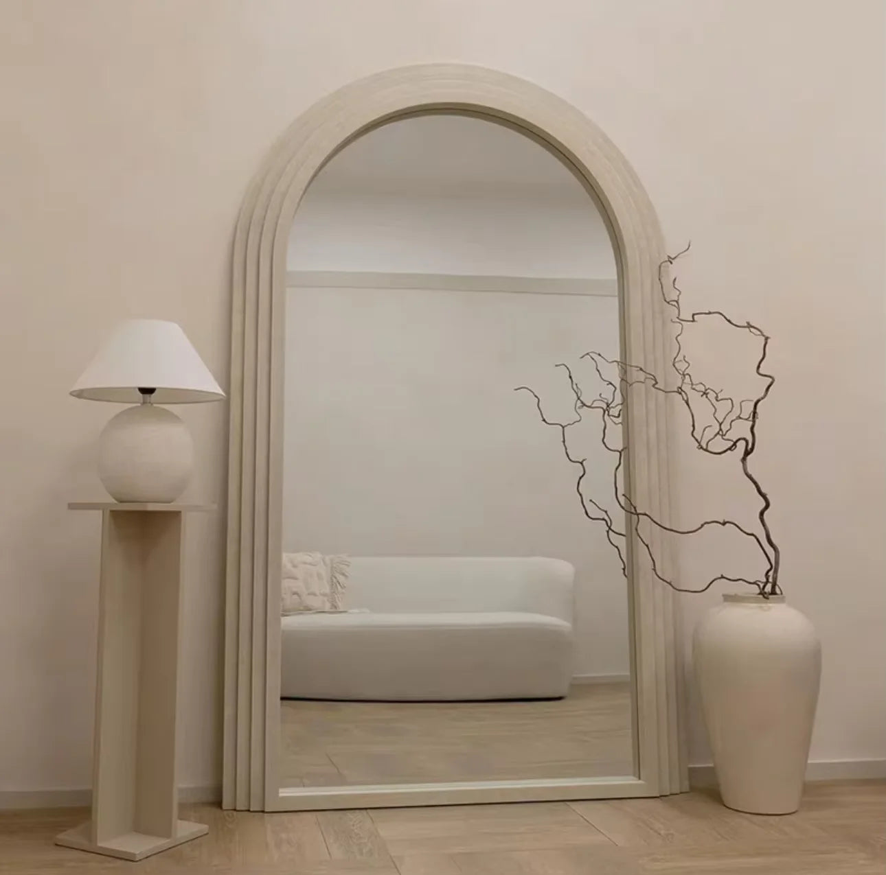 Home Decor - Mirror Large Arch Full-Length – Solid Wood Frame