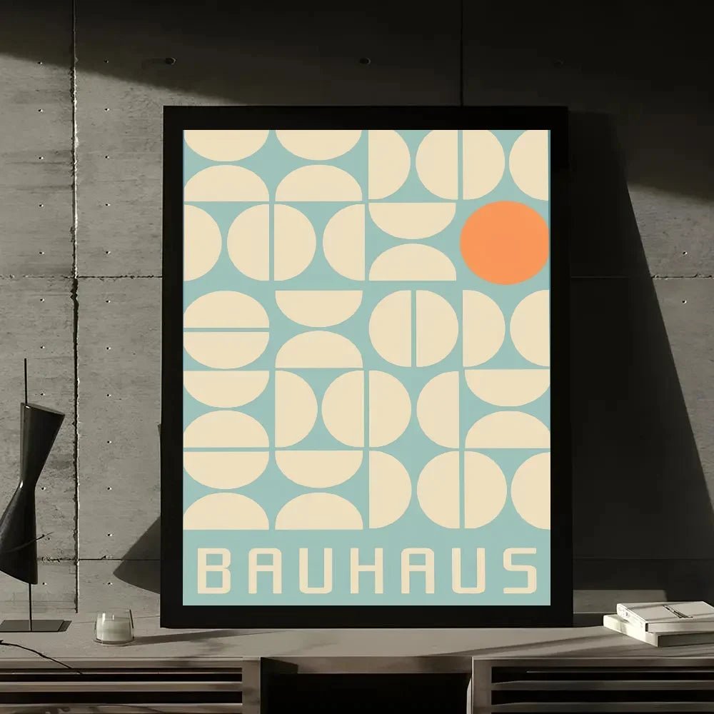 Artwork - Bauhaus Style Abstract Geometric Wall Art