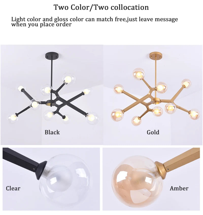 Lighting - Luxury Gold Tree Branch Chandelier