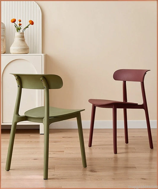 Home Decor - Modern Plastic Dining Chairs – Space-Saving Accent Chairs