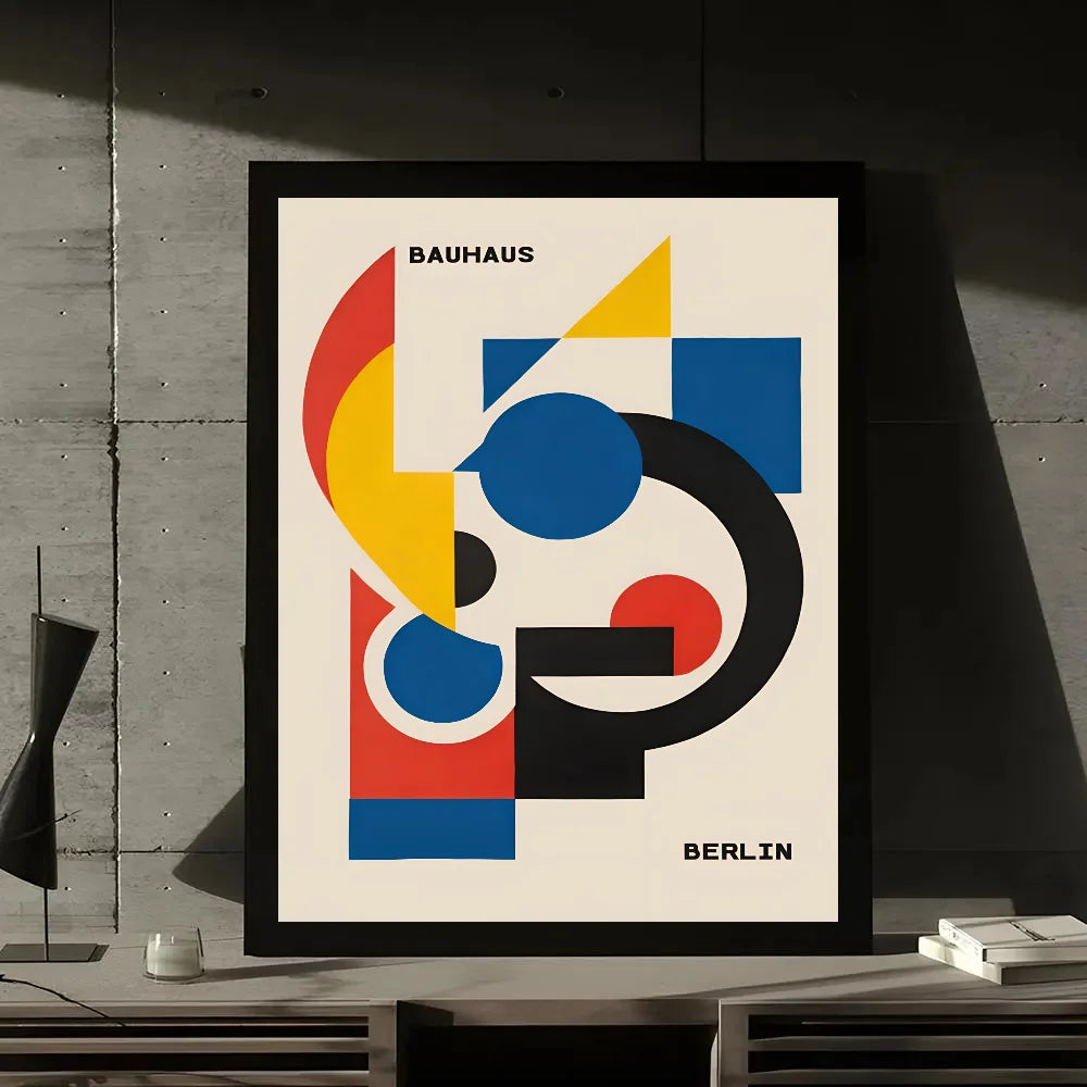 Artwork - Bauhaus Style Abstract Geometric Wall Art