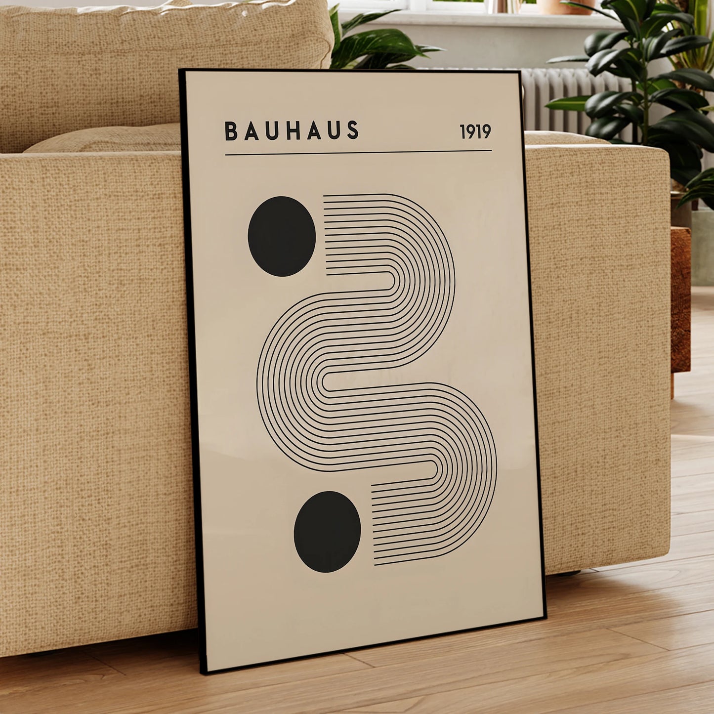 Artwork - Modern Bauhaus Black And White 1919 Wall Art