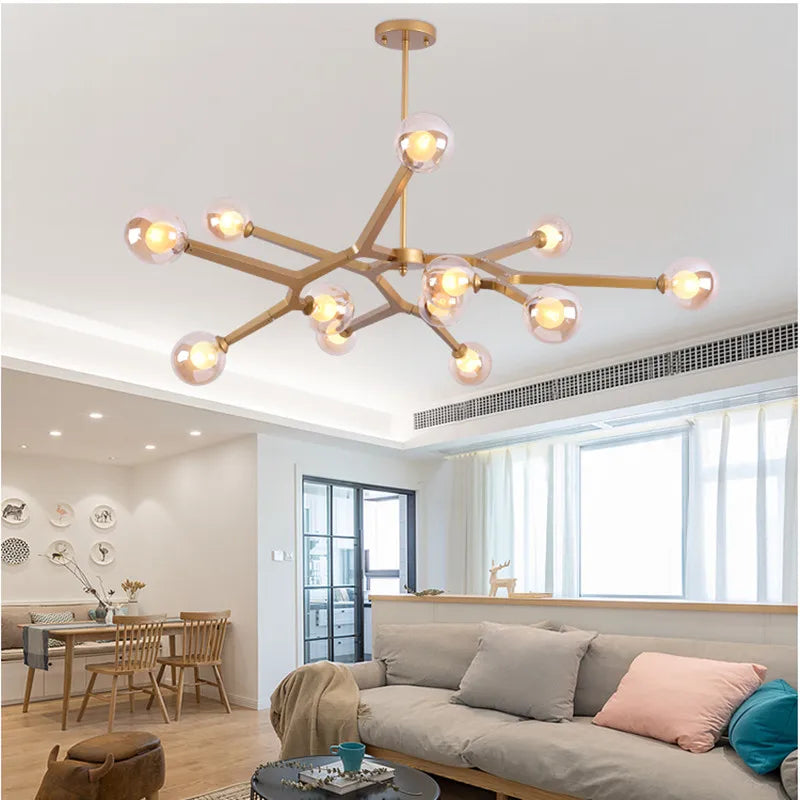 Lighting - Luxury Gold Tree Branch Chandelier