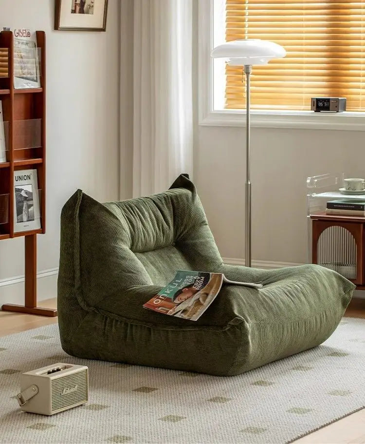 Home Decor - MOMO Lazy Person Sofa Bedroom Balcony Caterpillar Sofa Chair Influencer Small Sofa Lying Single Tatami