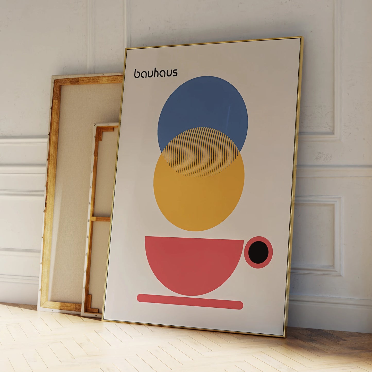 Artwork - Modern Bauhaus Coffee Abstract Wall Art