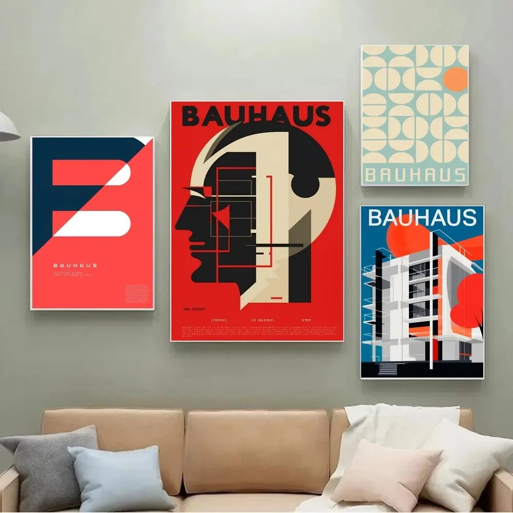 Artwork - Bauhaus Style Abstract Geometric Wall Art