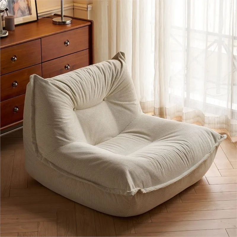 Home Decor - MOMO Lazy Person Sofa Bedroom Balcony Caterpillar Sofa Chair Influencer Small Sofa Lying Single Tatami